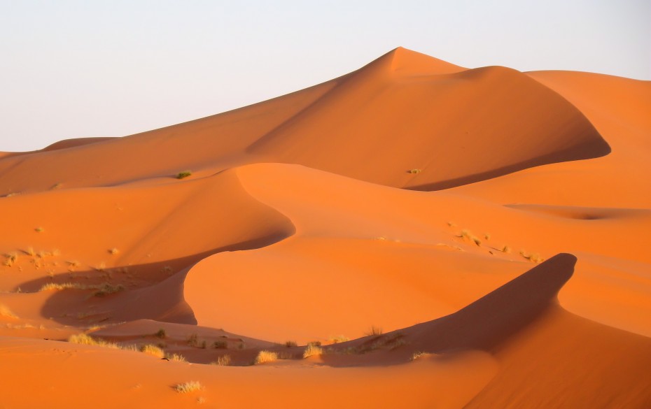 Dune nel deserto del marocco